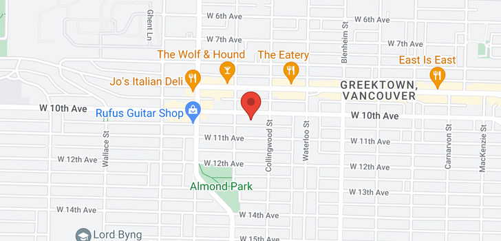map of 3550 W 10TH AVENUE
